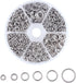 KISSITTY 1400pcs 4-10mm Assorted Stainless Steel Open Jump Rings 1mm Thick for DIY Jewelry Chainmail Making...