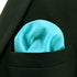 S&W SHLAX&WING Mens Tie Colours Necktie Turquoise Solid Colors Matching Pocket Square...