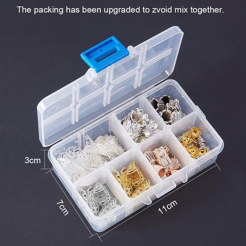 PH PandaHall About 80 Pcs Iron Flower Bead Caps 8 Styles for Jewelry Making Mixed Colors...