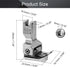 Othmro 1Pcs Industrial Sewing Machines CL Left Side Edge Guide Compensating Presser Foot Metal Presser Feet Sewing Presser Foot 1/4inch for Replac...