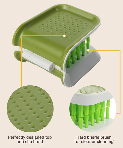 Car Cleaning Brush,Car Seat Belt Cleaning Brush,Non-Slip Brush Cleaner,Interior Car Cleaning Tool,Car Accessories U-Shaped Washing Tool,Double Sid...