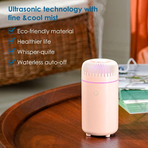 Car Diffuser Humidifier Aromatherapy Essential Oil Diffuser Car Air Freshener Diffuser USB Cool Mist Mini Portable Diffuser for Car Home Office Be...