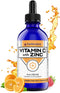 FWS Liquid Vitamin C + Zinc - Pure Ascorbic Acid + Zinc - 4oz - 120 Servings - Organic, Non-GMO, Vegan - Bioactive Vitamin C - Immune Support, Ski...