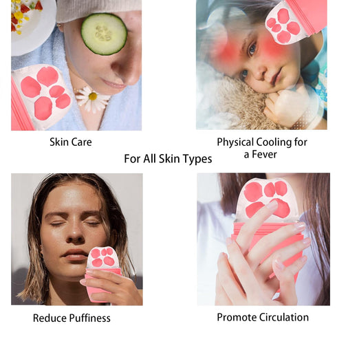 Ice Face Roller, Recula Silicone Ice Roller for Face to Tighten and Lift skin, Face & Eye Puffiness Relief, Reusable Facial Ice Mold for Neck to E...