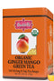Brew La La Organic Green Tea - Ginger Mango Flavor - 50 Tea Bag Tin - Low Caffeine - USDA Certified Organic...