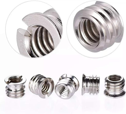 16PCS Camera Screws Mount Set 1/4 Inch and 3/8 Inch Threaded Converter Screws Adapter Flash Shoe Mount for DSLR Camera/Tripod/Monopod/Ballhead/Fla...