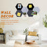 8Pcs Hexagon Felt Cork Board Tiles, Self Adhesive DIY Bulletin Board Pin Board for Office School Home Wall Decor Stickers Memos Photos Display (Gr...