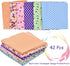 42Pcs 10"x10" Quilting Cotton Fabric Squares Sheets Pre-Cut Multi-Color Design Printed Floral Craft Fabric for DIY Sewing Scrapbooking Quilting Cr...