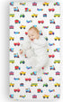 Wildkin Kids 100% Microfiber Crib Sheet – Soft, Breathable Fitted Sheet - Trains, Planes, and Trucks...