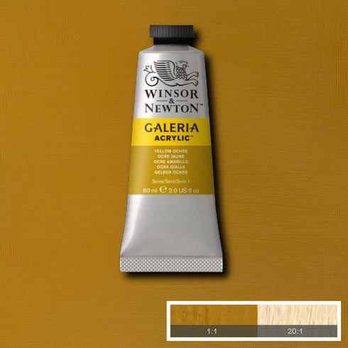 Winsor & Newton Galeria Acrylic Color, 60ml (2-oz) Tube, Yellow Ochre...