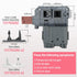 Upgraded New 131763256 Washer Door Latch Lock Lid Switch with 131763202 131763310 Door Striker Part Compatible with Frigidaire, Kenmore, Electrolux, GE Front Load Washer 1317632 131763255 131269400