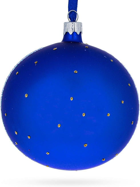 1869 'The Magpie' by Claude Oscar Monet Glass Ball Christmas Ornament 4 Inches...