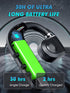 One Ear Headset Open Ear Air-Bone Conduction Headphones Wireless Bluetooth Headset Earpiece with Microphone for Cell Phones 30H Playtime Air-Bone ...