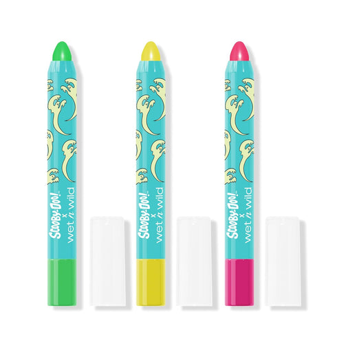 wet n wild Scooby Doo Collection Glow Madness 3-Piece Uv Glow Face & Body Crayon Set...