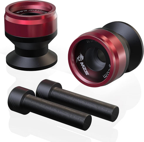 MZS 6MM Swingarm Spools Sliders Stand CNC Universal M6 Red Compatible with YZF R7 R1 R3 R6 R6S YZF600R FZ1 FZ6 FZ6R FZ8 FJ09 FZ09 FZ10 MT09 MT10 X...