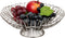 Pedestal Fruit Basket, Fruit Bowl, Metal Wire, Fruit Basket for Kitchen Counter, Silver...
