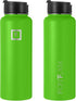 IRON °FLASK Sports Water Bottle - Wide Mouth with 3 Straw Lids - Stainless Steel Gym & Outdoor Bottles for Men, Women & Kids - Double Walled, Insu...