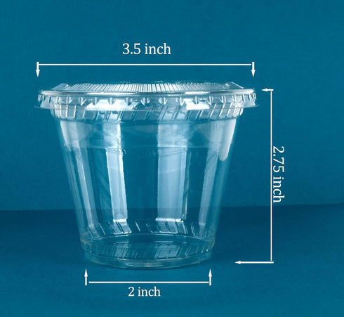 Golden Apple,9oz Plastic cups with flat lid no hole 50sets...