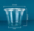 Golden Apple,9oz Plastic cups with flat lid no hole 50sets...