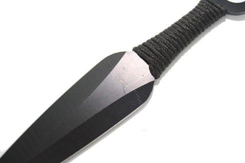 Ace Martial Arts Supply Ninja Stealth Black Throwing Knives with Nylon Case (Set of 3)...