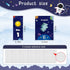 56 Pcs Outer Space Alphabet Number Bulletin Board Galaxy Letters Classroom Decorations Space ABC Number Lines for Classroom Wall Educational Cards...