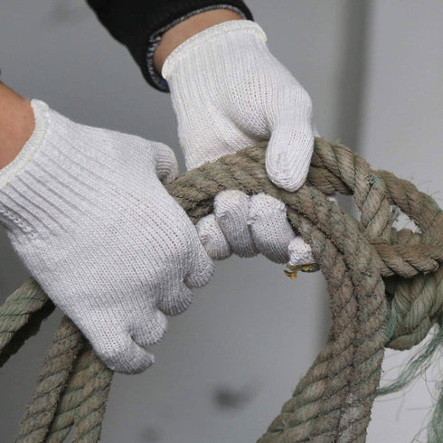 Evridwear Cotton Polyester String Knit Shell Safety Protection Work Gloves for Painter Mechanic Industrial Warehouse Gardening Construction Men & ...