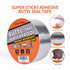 Butyl Tape Waterproof Sealing Tape Aluminum Foil Tape, for RV Repair, Window, Silicone, Glass & EDPM Roof Leak Patching, Boat and Pipe Sealing, Si...