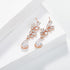 SWEEETV Bridal Wedding Earrings for Brides Bridesmaides-Marquise Teardrop Earrings for Women, Cubic Zirconia Drop and Dangle Earrings for Prom or ...
