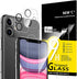 NEW'C 4 Pack, 2 Pack Screen Protector for iPhone 11 + 2 Pack Camera Lens Protector, Sensor Protection,Case Friendly Tempered Glass Film...