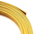 Fashewelry 32.8Ft 5mm Aluminum Flat Wire Gold Bendable Metal Craft Wire Strip for Bezel Sculpting Armature Jewelry Making Gem Metal Wrap...