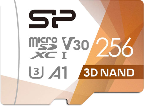 Silicon Power 256GB Micro SD Card U3 SDXC Up to 100MB/s High Speed Memory Card with Adapter for Nintendo-Switch, Cams and Drones...