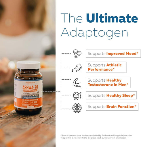 Ashwa-70®: Ashwagandha Extract - 35% Withanolides | Max Strength, Highest Withanolide Concentration - Mood & Performance - Enhanced Absorption wit...