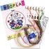 Design Works Crafts Hoop, Friends Counted Cross Stitch Kit...