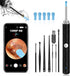 Ear Wax Removal, Ear Cleaner with Camera and Light, Ear Wax Removal Kit with 1296P Otoscope, Ear Cleaning Tool with 6 Ear Spoon, Ear Camera for iP...