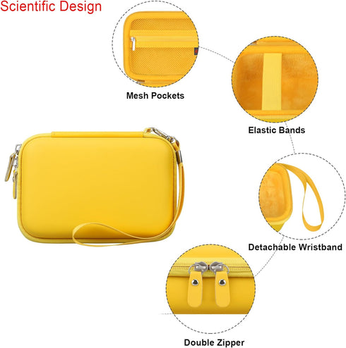 Camera Carrying Case Compatible with Fujifilm Instax Mini EVO Instant Camera, Camera Lens cover Photo Printer Travel Protective Storage Holder, Me...