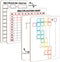 Dry Erase Division & Multiplication Chart White Board, 9" x 12" Double Side Table Math Manipulatives Lapboard for Kids Students Classroom Home...
