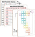 Dry Erase Division & Multiplication Chart White Board, 9" x 12" Double Side Table Math Manipulatives Lapboard for Kids Students Classroom Home...