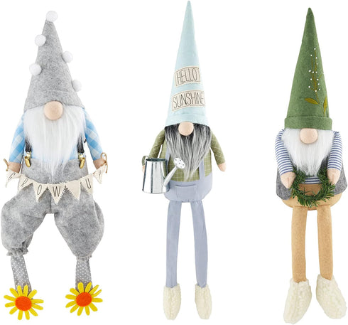 Mud Pie Garden Deluxe Dangle Gnome, 23" x 7", Medium...