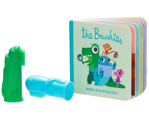 Chomps & Willa Baby & Toddler Toothbrush 2-Pack & Storybook Set/Dental Item and Book/Youth Tooth & Gum Care/Ages 4 Weeks to 4 Years...