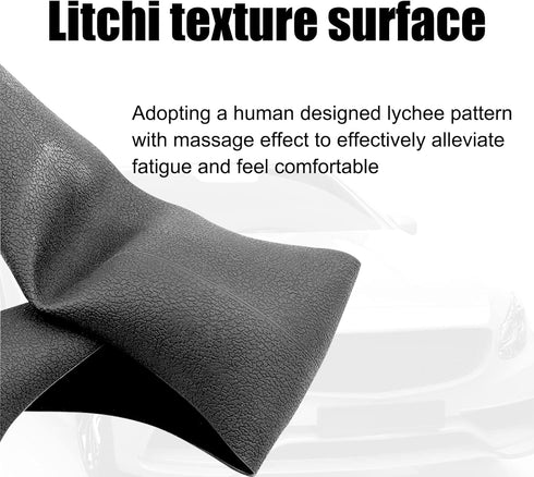 1 PC Car D Shape Steering Wheel Cover, Non-Slip Silicone Steering Wheel Protector Cover, All Seasons, Suitable for D Shape Flat Bottom Steering Wh...
