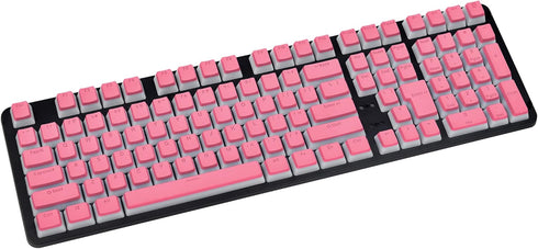 Pudding Keycaps,Double Shot PBT Backlit 108 Keys Key caps Set for Mechanical Gaming Keyboard - Pink (Only Keycaps)...