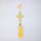 Christian Faith Religious Cross - Rear View Mirror Car Hanging Ornament/Perfect Car Charm Pendant/Amulet - Accessories for Car Décor in Brass for ...