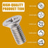 8 PCS Car Rotor Brake Disc Screws, 93600-06014-0H Screws Replacement, Stainless Steel Repair Tool, Automotive Retaining Parts, Compatible with Hon...