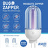 Mosquito Killer Lamp with Rotatable Plug, Electric Indoor Bug Zapper for Home Mosquito Indoor Bug Lights Zappers Electric Bug Zapper 2100V Output,...