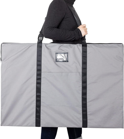 Large Size Art Portfolio Bag with Nylon Shoulder, 24 x 36 inches Light Weight Poster Storage Bag Board Holder with Handle and Zipper for Poster, S...