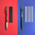 Carmel 2.8mm Mechanical Grease Pencil Holder + 25 Refills (Silver), Clutch Pencil with Thick Waxy Leads, Lead Holder for Drawing, Wax Pencil for H...
