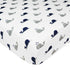 American Baby Company 100% Natural Cotton Fitted Crib Sheet 52" x 28" - Soft, Breathable, Hypoallergenic & Gentle Toddler Bed Sheet, Navy Whale, N...