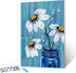 Ginkko Paint by Numbers for Adults Kids Beginners with Wooden Frame Easy Acrylic on Canvas 12x16 inch with Paints and Brushes, Vase Flower(Include...