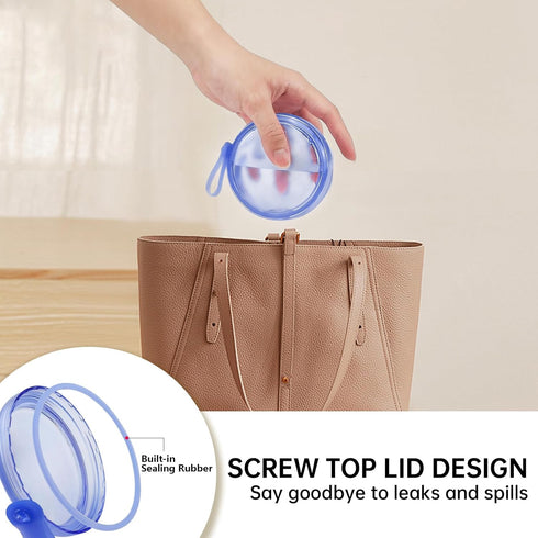 No Leak Partial Denture Case Retainer Bath Box Cup, Denture Soaking Cup False Teeth Holder Box Case with Strainer Basket and Brush - Transparent B...