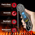Waterproof Digital Instant Read Meat Thermometer with 4.6” Folding Probe Backlight & Calibration Function for Cooking Food Candy, BBQ Grill, Liqui...